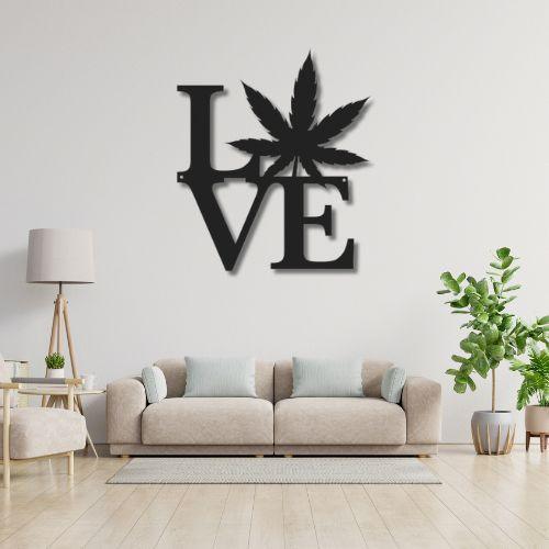 Love Cannabis Wall Art